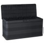 Caja de almacenamiento de jardín negra 117x45x56 cm von , Aufbewahrungsboxen für den Außenbereich - Ref: Foro24-43708, Preis:...