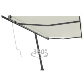 Toldo de pie automático crema 500x300 cm de , Toldos - Ref: Foro24-3069787, Precio: 610,65 €, Descuento: %