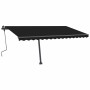 Toldo retráctil manual con luz LED gris antracita 450x300 cm von , Markisen - Ref: Foro24-3069764, Preis: 540,02 €, Rabatt: %