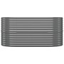 Jardinera arriate acero recubrimiento polvo gris 152x80x68 cm von , Töpfe und Pflanzgefäße - Ref: Foro24-318949, Preis: 65,51...