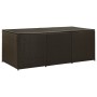 Caja de almacenaje jardín ratán sintético marrón 180x90x70 cm von , Aufbewahrungsboxen für den Außenbereich - Ref: Foro24-464...