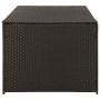 Caja de almacenaje jardín ratán sintético marrón 180x90x70 cm von , Aufbewahrungsboxen für den Außenbereich - Ref: Foro24-464...