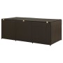 Caja de almacenaje jardín ratán sintético marrón 180x90x70 cm von , Aufbewahrungsboxen für den Außenbereich - Ref: Foro24-464...