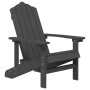 Silla de jardín Adirondack HDPE gris antracita de , Sillas de jardín - Ref: Foro24-318638, Precio: 187,03 €, Descuento: %
