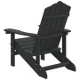 Silla de jardín Adirondack HDPE gris antracita de , Sillas de jardín - Ref: Foro24-318638, Precio: 187,03 €, Descuento: %