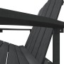 Silla de jardín Adirondack HDPE gris antracita de , Sillas de jardín - Ref: Foro24-318638, Precio: 187,03 €, Descuento: %
