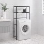 Estantería 2 niveles sobre lavadora hierro negro 69x28x143 cm by , Towel racks - Ref: Foro24-343131, Price: 27,83 €, Discount: %