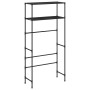 Estantería 2 niveles sobre lavadora hierro negro 69x28x143 cm by , Towel racks - Ref: Foro24-343131, Price: 27,83 €, Discount: %