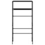 Estantería 2 niveles sobre lavadora hierro negro 69x28x143 cm by , Towel racks - Ref: Foro24-343131, Price: 27,83 €, Discount: %