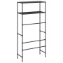 Estantería 2 niveles sobre lavadora hierro negro 69x28x143 cm by , Towel racks - Ref: Foro24-343131, Price: 27,83 €, Discount: %