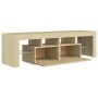 Mueble de TV con luces LED color roble Sonoma 140x36,5x40 cm von , TV-Möbel - Ref: Foro24-804367, Preis: 117,39 €, Rabatt: %