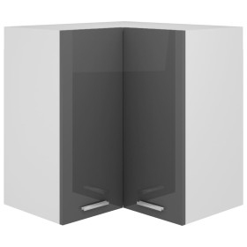 Armario colgante esquina “Lyon” gris brillo de , Armarios de cocina - Ref: Foro24-806397, Precio: 80,27 €, Descuento: %