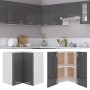 Armario colgante esquina “Lyon” gris brillo von , Küchenschränke - Ref: Foro24-806397, Preis: 80,27 €, Rabatt: %
