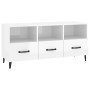 Mueble de TV madera contrachapada blanco brillo 102x35x50 cm von , TV-Möbel - Ref: Foro24-812615, Preis: 58,78 €, Rabatt: %