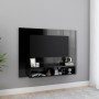 Mueble TV de pared contrachapado negro brillante 120x23,5x90 cm von , TV-Möbel - Ref: Foro24-808276, Preis: 63,72 €, Rabatt: %
