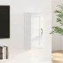 Armario colgante madera de ingeniería blanco brillo 35x34x90 cm by , Lockers and storage cabinets - Ref: Foro24-812480, Price...