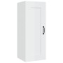 Armario colgante madera de ingeniería blanco brillo 35x34x90 cm by , Lockers and storage cabinets - Ref: Foro24-812480, Price...