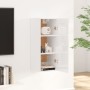 Armario colgante madera de ingeniería blanco brillo 35x34x90 cm by , Lockers and storage cabinets - Ref: Foro24-812480, Price...