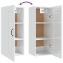 Armario colgante madera de ingeniería blanco brillo 35x34x90 cm by , Lockers and storage cabinets - Ref: Foro24-812480, Price...