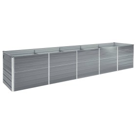 Arriate de acero galvanizado gris 400x80x45 cm von , Töpfe und Pflanzgefäße - Ref: Foro24-47056, Preis: 82,21 €, Rabatt: %