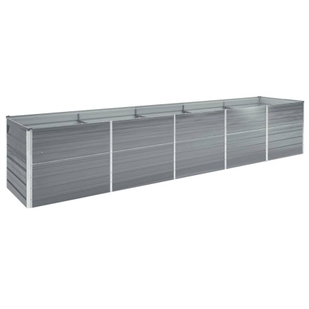 Arriate de acero galvanizado gris 400x80x45 cm von , Töpfe und Pflanzgefäße - Ref: Foro24-47056, Preis: 82,21 €, Rabatt: %