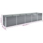 Arriate de acero galvanizado gris 400x80x45 cm von , Töpfe und Pflanzgefäße - Ref: Foro24-47056, Preis: 82,21 €, Rabatt: %