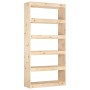 Estantería/divisor de espacios madera de pino 80x30x167,4 cm by , Bookcases and shelves - Ref: Foro24-808198, Price: 112,54 €...