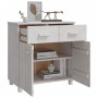 Aparador HAMAR madera maciza de pino blanca 79x40x80 cm de , Aparadores - Ref: Foro24-340437, Precio: 109,35 €, Descuento: %