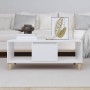 Mesa de centro madera contrachapada blanco brillo 90x50x36,5 cm by , Coffee table - Ref: Foro24-821062, Price: 49,21 €, Disco...