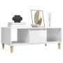 Mesa de centro madera contrachapada blanco brillo 90x50x36,5 cm by , Coffee table - Ref: Foro24-821062, Price: 49,21 €, Disco...