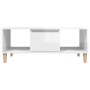 Mesa de centro madera contrachapada blanco brillo 90x50x36,5 cm by , Coffee table - Ref: Foro24-821062, Price: 49,21 €, Disco...
