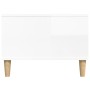 Mesa de centro madera contrachapada blanco brillo 90x50x36,5 cm by , Coffee table - Ref: Foro24-821062, Price: 49,21 €, Disco...