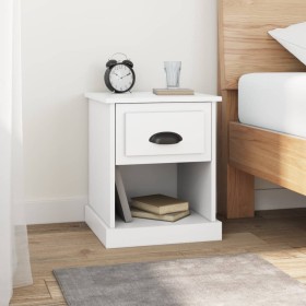 Mesita de noche madera contrachapada blanco 39x39x47,5 cm by , Nightstands - Ref: Foro24-816128, Price: 42,28 €, Discount: %