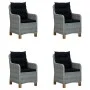 Juego de comedor para jardín de 5 piezas gris claro de vidaXL, Conjuntos de jardín - Ref: Foro24-3068791, Precio: 691,02 €, D...