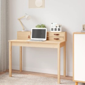 Escritorio de madera maciza de pino 110x50x93 cm by , Desks - Ref: Foro24-823529, Price: 94,09 €, Discount: %
