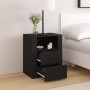Mesita de noche madera contrachapada negro 50x36x60 cm de , Mesitas de noche - Ref: Foro24-816729, Precio: 77,65 €, Descuento: %