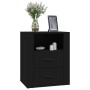 Mesita de noche madera contrachapada negro 50x36x60 cm de , Mesitas de noche - Ref: Foro24-816729, Precio: 77,65 €, Descuento: %