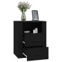 Mesita de noche madera contrachapada negro 50x36x60 cm de , Mesitas de noche - Ref: Foro24-816729, Precio: 77,65 €, Descuento: %