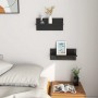 Estantes de pared 2 unidades negro brillo 40x11,5x18 cm von , Regale und Regale - Ref: Foro24-807311, Preis: 17,80 €, Rabatt: %