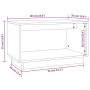 Mueble de TV de madera maciza de pino blanco 60x35x35 cm von , TV-Möbel - Ref: Foro24-813825, Preis: 41,02 €, Rabatt: %