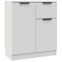 Aparador de madera contrachapada blanco 60x30x70 cm by , Sideboards - Ref: Foro24-811106, Price: 83,95 €, Discount: %