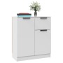 Aparador de madera contrachapada blanco 60x30x70 cm by , Sideboards - Ref: Foro24-811106, Price: 83,95 €, Discount: %