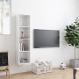 Estantería/mueble de TV blanco brillo 143x30x36 cm by , Shelves and shelves - Ref: Foro24-800267, Price: 75,63 €, Discount: %