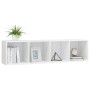 Estantería/mueble de TV blanco brillo 143x30x36 cm by , Shelves and shelves - Ref: Foro24-800267, Price: 75,63 €, Discount: %
