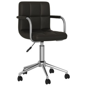 Silla de comedor giratoria cuero sintético negro by , dining chairs - Ref: Foro24-3088186, Price: 101,43 €, Discount: %