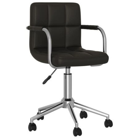 Silla de comedor giratoria cuero sintético negro by , dining chairs - Ref: Foro24-3088186, Price: 101,43 €, Discount: %