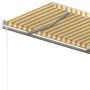 Yellow and white automatic retractable awning 450x300 cm by vidaXL, Awnings - Ref: Foro24-3068928, Price: 378,37 €, Discount: %