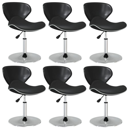 Sillas de comedor 6 unidades cuero sintético negro von , Essstühle - Ref: Foro24-3088586, Preis: 297,12 €, Rabatt: %