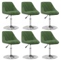 Silla de comedor giratoria 6 uds terciopelo verde oscuro de , Sillas de comedor - Ref: Foro24-3088772, Precio: 336,23 €, Desc...