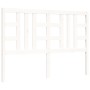 Weißer Massivholzbettrahmen mit Kopfteil 140x200 cm von vidaXL, Betten und Lattenroste - Ref: Foro24-3193922, Preis: 132,50 €...